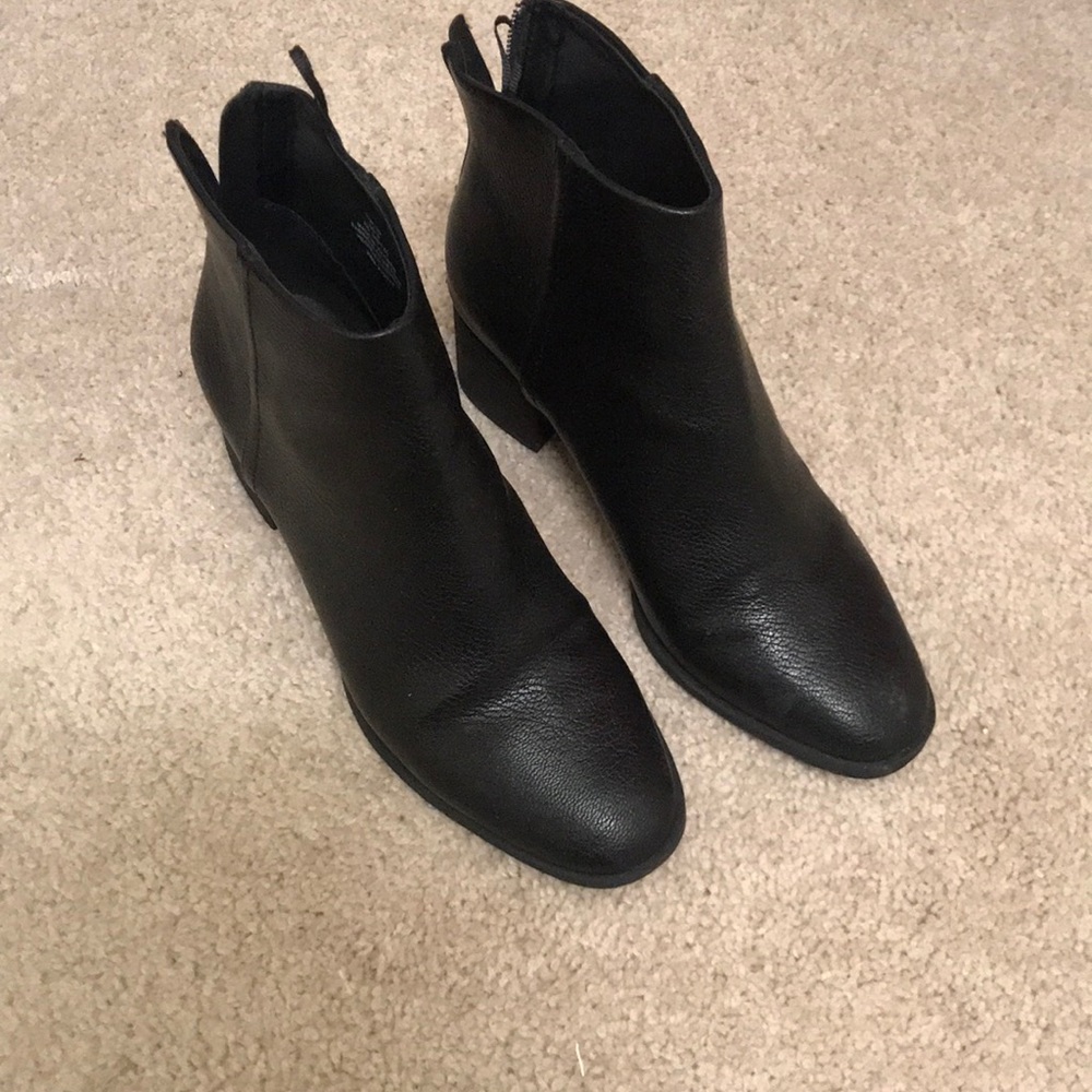 Worn once. H&M black booties